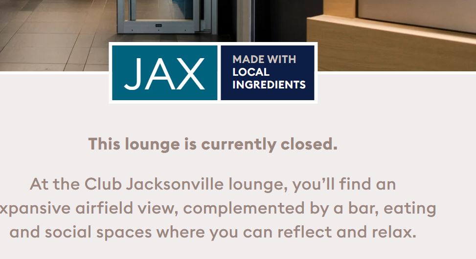 JAX priority pass lounge